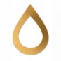 Solid Brass Drop, 47x34mm, Large, Great For Metal Stamping With Design Stamp, 6