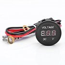 Astra Depot Waterproof DC 12V Power Outlet Digital LED Voltmeter Charger Socket