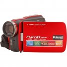 Polaroid ID879-RED Full 1080HD Camcorder with 3-Inch Screen (Red)