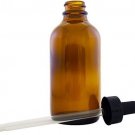 Amber Glass Bottle 4oz W/glass Dropper