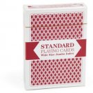 Single Red Deck, Wide Size, Jumbo-Index, Plastic-Coated Playing Cards By