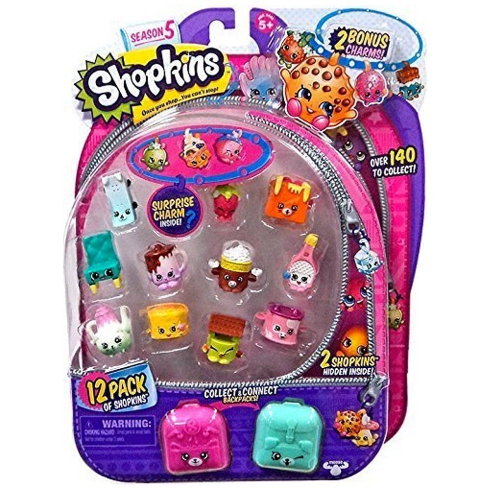 SHOPKINS SEASON 5 ~ 12 Pack W/ 2 CHARMS ~ IN STOCK ! SHIPS FREE FAST ...