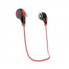 Pop Tech Tangle Proof Bluetooth 4.1 Wireless Headphones (Black/Red)