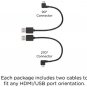 USB Power Cable For Chromecast, Micro-USB To USB Cable 8 Inches