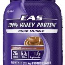 EAS 100% Whey Protein Powder, Chocolate, 5lb Tub (More Sizes Available)