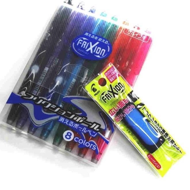 Pilot Frixion Ball Erasable Extra Fine Point Gel Ink Pen - 0.5 Mm - 8 Color set