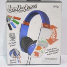 IHip IP-DOODLE-BL DJ Style Erasable Drawing Headphones With Four Built-In Blue