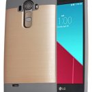 LG G4 Motomo [INO Line TS1]Metalic Pattern Polycarbonate Cover TPU Case (GOLD