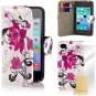 32nd® Design Book Wallet PU Leather Case Cover For Apple IPod Touch 5 (5th + -