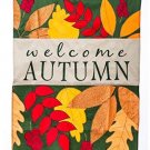 Welcome Autumn Vertical Flag Size: 54 H X 36 W
