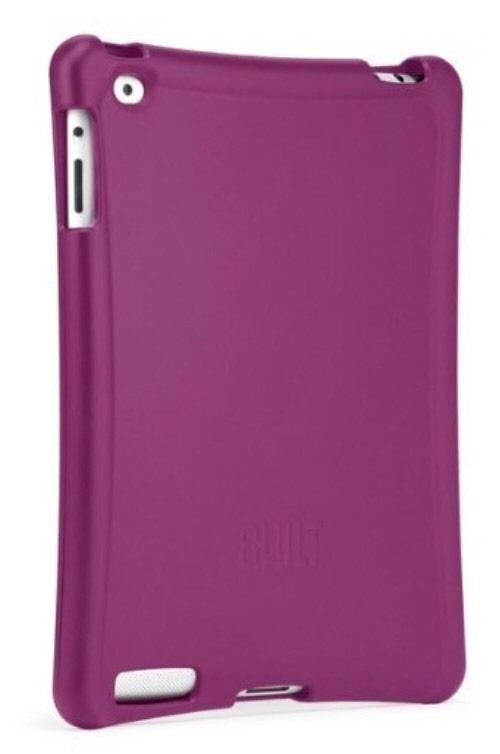 BUILT Apple iPad or iPad 2 Ergonomic Hard-Shell Case, Raspberry
