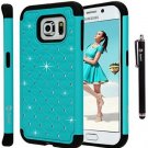 S6 Edge Case, Galaxy S6 Edge Case, Style4U Galaxy S6 Edge Studded Rhinestone S6