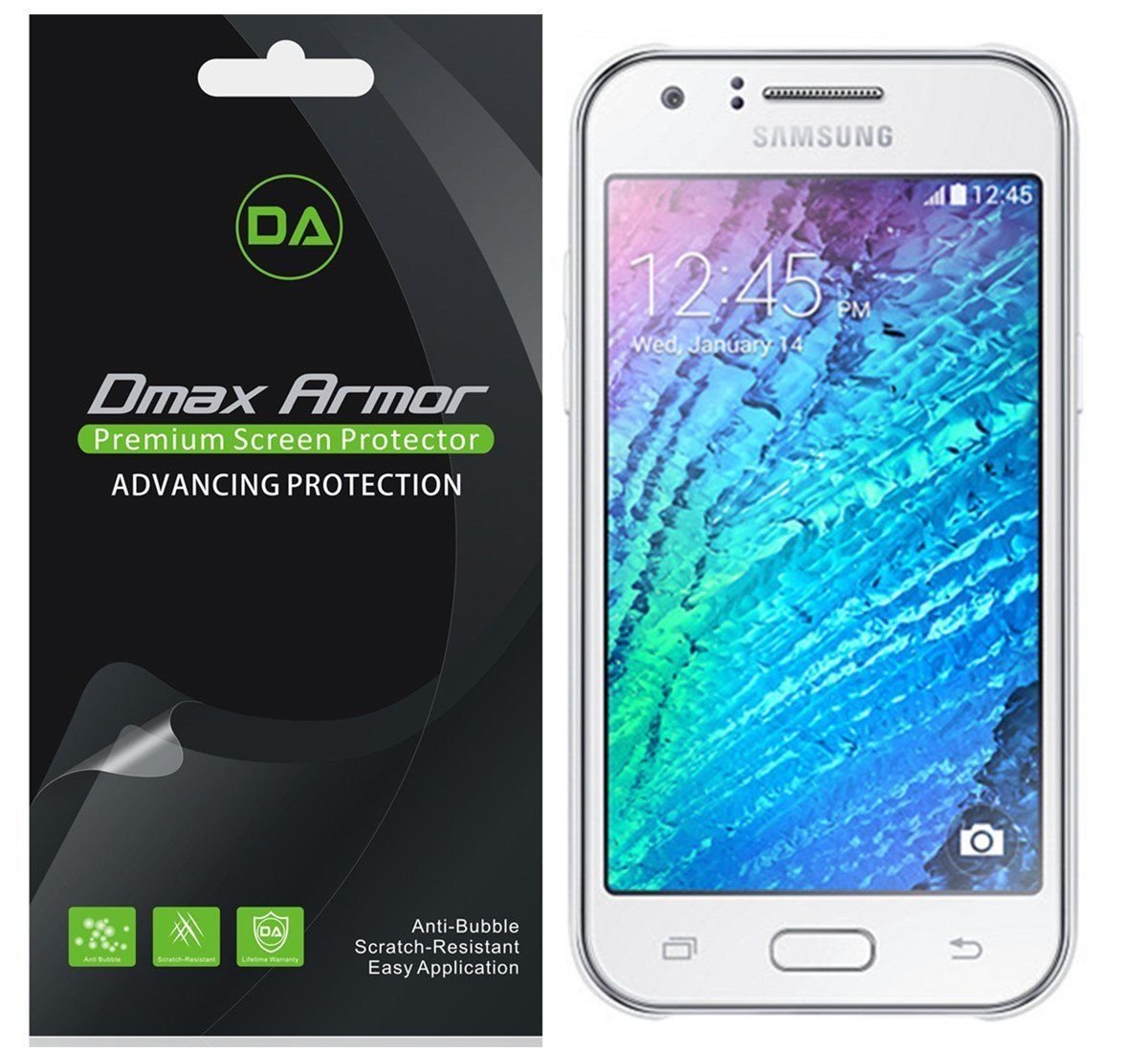 [6-Pack] Dmax Armor- Samsung Galaxy J1 Screen Protector Anti-Glare & Anti-Finger