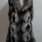 Silver Fox Fur Vest S M Long version