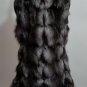 Silver Fox Fur Vest S M Long version