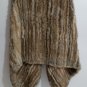 Nature Brown Long Rabbit Fur Vest Casual Pattern