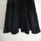 Black/White Crochet Real Rabbit Fur Outwear