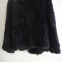 Black/White Crochet Real Rabbit Fur Outwear