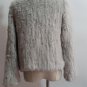 Light Grey Crochet Real Rabbit Fur Jacket sleeves