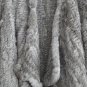 Grey Asymmetrical Real Rabbit Fur Jacket