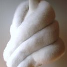 Pure White white fox fur shawl Wedding cape