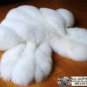 Pure White white fox fur shawl Wedding cape