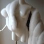 Pure White white fox fur shawl Wedding cape