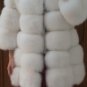 Finland White fox fur coat winter outwear warm