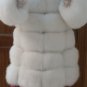 Finland White fox fur coat winter outwear warm