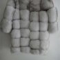 Luxury Nature white blue fox fur parka fur coat