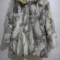 nature brown rabbit fur coat raccoon fur hooded
