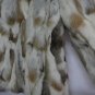nature brown rabbit fur coat raccoon fur hooded