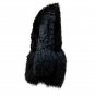 Patch wool fur coat with Mongolian fur dress coat