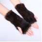20cm Brown Knitted mink fur hand warmer pattern