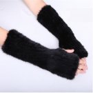 30cm Brown /Black mink fur arm warmer pattern