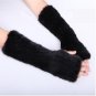 30cm Brown /Black mink fur arm warmer pattern
