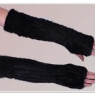 40cm Brown /Black mink fur arm warmer pattern