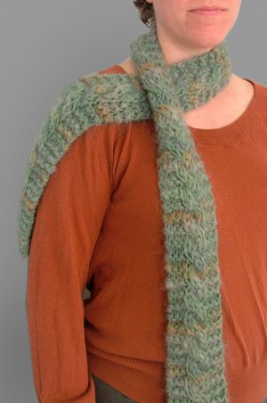 Cable Mohair Scarf