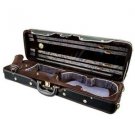 SKY 4/4 Size Professional Oblong Lighweight Violin Case w Hygrometer Black/Brown