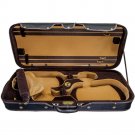 SKY Sturdy 4/4 Full Size Wooden Double Violin Case Black/Khaki