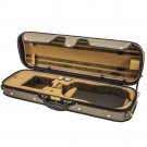 Luxury Euro-Style 4/4 Violin Case Oblong Brown/Light Brown/Tan