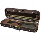 NEW Top Grade Deluxe Quality Solid Wood 4/4 Size Acoustic Violin Fiddle Case W6