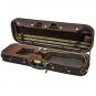 NEW Top Grade Deluxe Quality Solid Wood 4/4 Size Acoustic Violin Fiddle Case W6