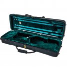 Deluxe Oblong 4/4 Violin Case (Green)+Extras