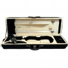 SKY 4/4 Premium Oblong Lightweight Violin Case with Hygrometer Black/Champagne