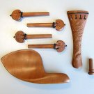 Hand-Carved(Dragon) Jujube Violin Fittings:Tailpiec/Chinrest/Pegs/Endpin