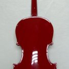 Dark Red/Maroon 4/4 Full Size Violin w Case & Extra Bow