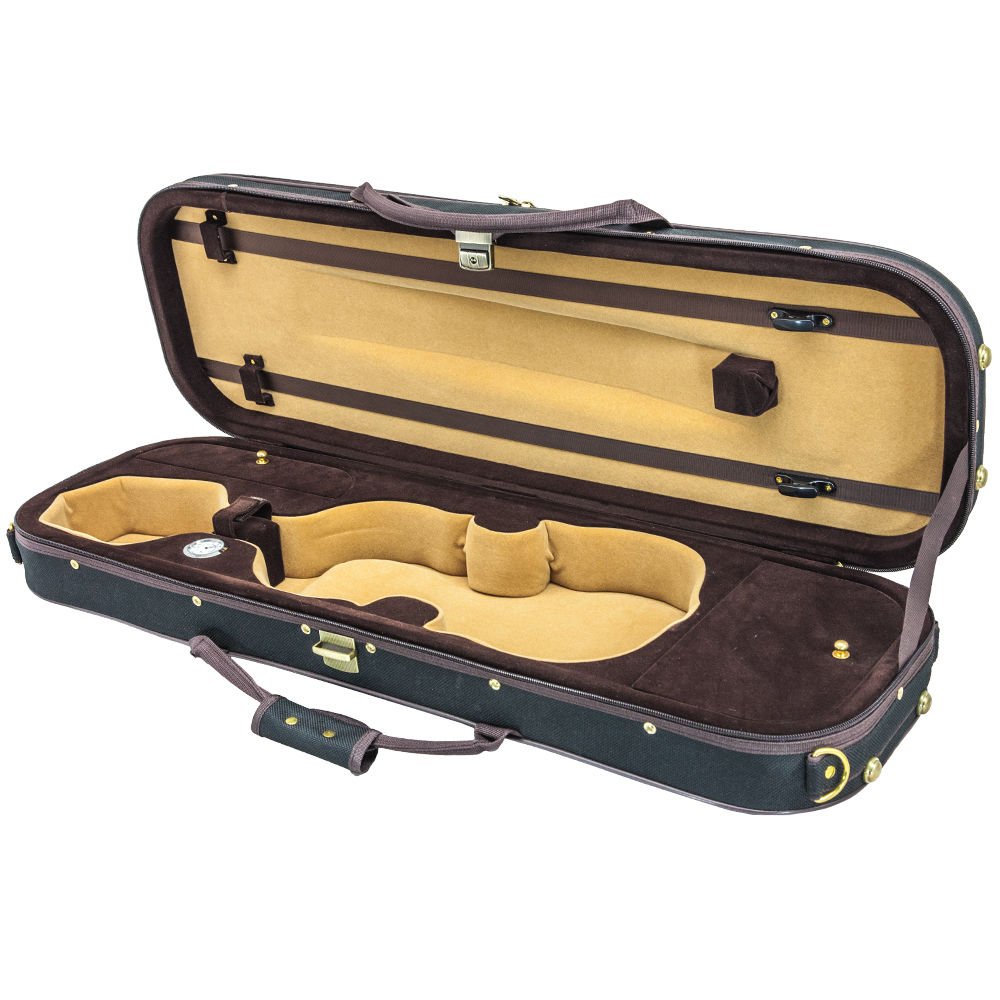 NEW Quality 4/4 Size Acoustic Violin Fiddle Case Black/Coffee/Khaki w ...