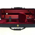 SKY Deluxe Oblong 4/4 Violin Case (Burgundy)+Extras