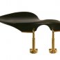 NEW High Quality Guarneri Ebony 4/4 Violin Chinrest Chin Rest with Gold Clamps